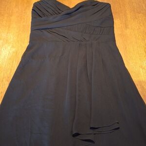 Express Black Strapless Dress